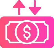 Cashflow kreatives Icon-Design vektor