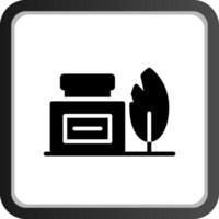 Tintenflasche kreatives Icon-Design vektor