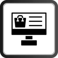 Online-Shopping kreatives Icon-Design vektor