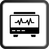 EKG-Monitor kreatives Icon-Design vektor