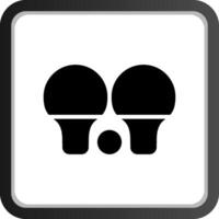 Tischtennis kreatives Icon-Design vektor