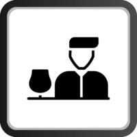 Barkeeper kreatives Icon-Design vektor