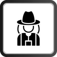 Dame Farmer kreatives Icon-Design vektor