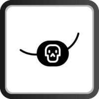 Piraten-Patch kreatives Icon-Design vektor