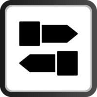 tecken styrelse pilar kreativ ikon design vektor