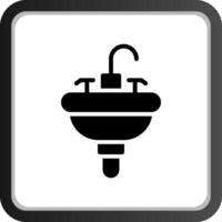 Waschbecken kreatives Icon-Design vektor