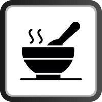 varm soppa kreativ ikon design vektor