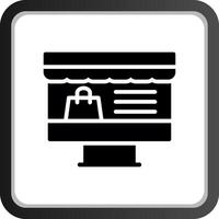 Online-Shopping kreatives Icon-Design vektor