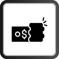 Geld kreatives Icon-Design vektor