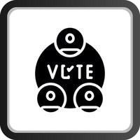 Wahlen kreatives Icon-Design vektor