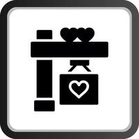 Hochzeit kreatives Icon-Design vektor