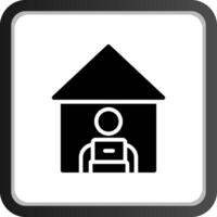 Arbeit von zu Hause aus kreatives Icon-Design vektor