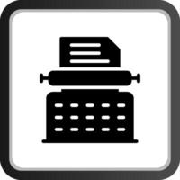 Schreibmaschine kreatives Icon-Design vektor