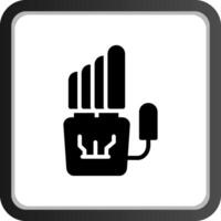 kreatives Icon-Design der Roboterhand vektor