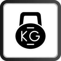 Kettlebell kreatives Icon-Design vektor