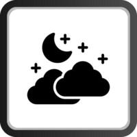 Nacht Wetter kreativ Symbol Design vektor