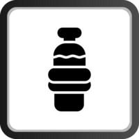 Wasserflasche kreatives Icon-Design vektor