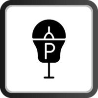 Parkplatz Meter kreativ Symbol Design vektor