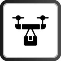 Drohne Lieferung kreativ Symbol Design vektor