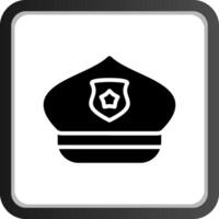 Polizei Hut kreativ Symbol Design vektor