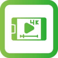 Video-Streaming kreatives Icon-Design vektor