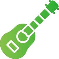 Akustikgitarre kreatives Icon-Design vektor