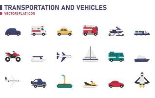 transport och fordon ikon vektor