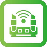 WLAN-Router kreatives Icon-Design vektor