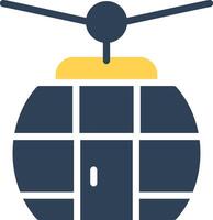 Seilbahn kreatives Icon-Design vektor