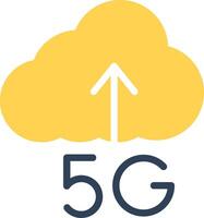 5g ladda upp kreativ ikon design vektor