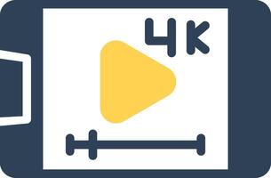 Video-Streaming kreatives Icon-Design vektor