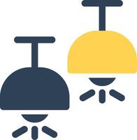 kreatives Icon-Design der Deckenlampe vektor