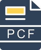 pcf kreativ ikon design vektor