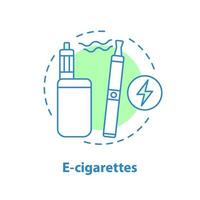 Symbol für E-Zigaretten-Konzept vektor