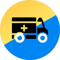 Krankenwagen kreatives Icon-Design vektor