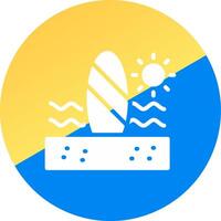 Paddle Surf kreatives Icon-Design vektor