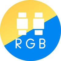 RGB-kreatives Icon-Design vektor