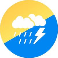 Gewitter kreativ Symbol Design vektor