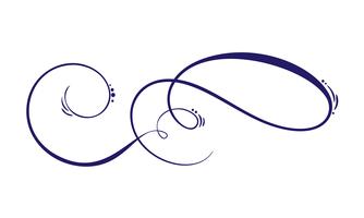 Vektor handdragen kalligrafiska vårblommiga designelement. Blomstrande ljusstil inredning för webb, bröllop och tryck. Isolerad på vit bakgrund Kalligrafi och bokstäver illustration