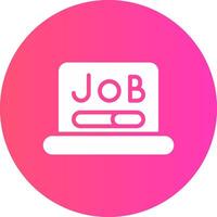 kreatives Icon-Design für die Jobsuche vektor