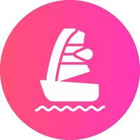 Windsurf kreatives Icon-Design vektor