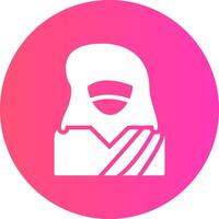 Lady Justice kreatives Icon-Design vektor