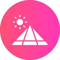 Pyramide kreatives Icon-Design vektor