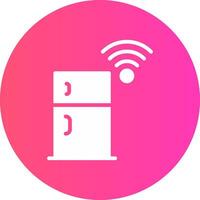 Clever Kühlschrank kreativ Symbol Design vektor