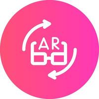 ar Brille kreativ Symbol Design vektor