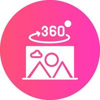 360 Grad Foto kreativ Symbol Design vektor