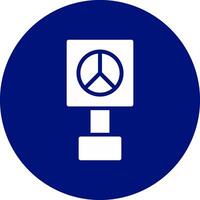 Peace-Zeichen kreatives Icon-Design vektor