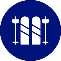 Ski kreatives Icon-Design vektor