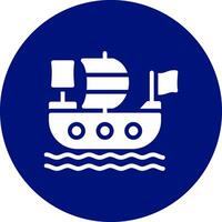 Piratenschiff kreatives Icon-Design vektor