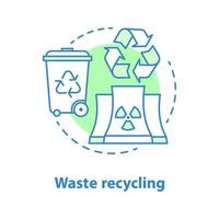 avfall återvinning koncept ikon vektor